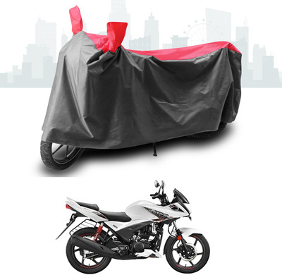 SEBONGO Two Wheeler Cover for Hero(Ignitor, Grey, Red)