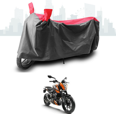ANTHUB Two Wheeler Cover for KTM(125 Duke, Grey, Red)