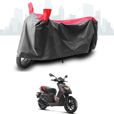 ANTHUB Two Wheeler Cover for Aprilia(SR 125, Grey, Red)