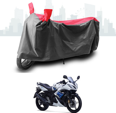 SEBONGO Two Wheeler Cover for Yamaha(YZF R15 S, Grey, Red)