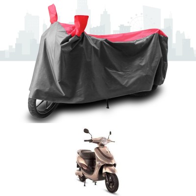 SEBONGO Two Wheeler Cover for Hero(Electric, Grey, Red)