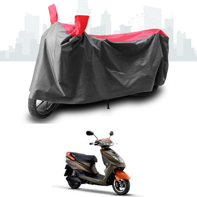 ANTHUB Two Wheeler Cover for Okinawa(Ridge, Grey, Red)
