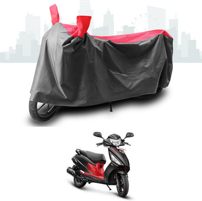 ANTHUB Two Wheeler Cover for Hero(Maestro Edge, Grey, Red)
