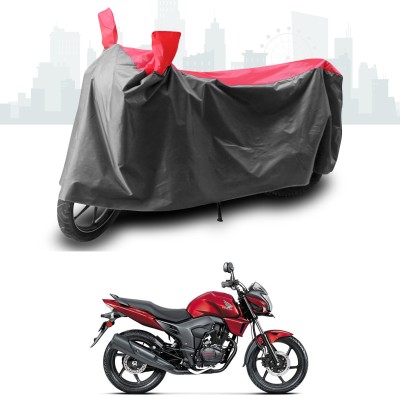 SEBONGO Two Wheeler Cover for Honda(CB Trigger, Grey, Red)