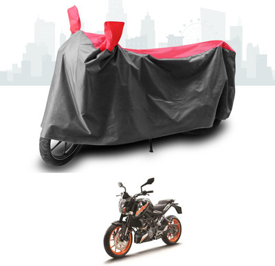 SEBONGO Two Wheeler Cover for KTM(Duke 200, Grey, Red)