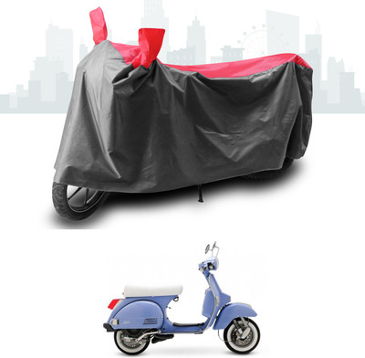 SEBONGO Two Wheeler Cover for LML(Star Euro 150, Grey, Red)