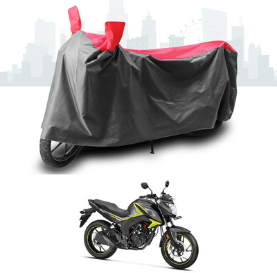 SEBONGO Two Wheeler Cover for Honda(CB Hornet 160, Grey, Red)