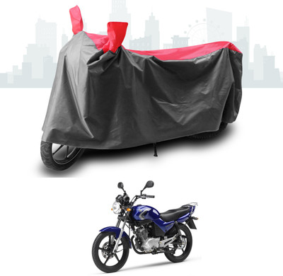 GOSHIV-car and bike accessories Two Wheeler Cover for Yamaha(YBR 110, Grey, Red)