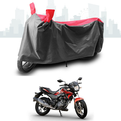 GOSHIV-car and bike accessories Two Wheeler Cover for Hero(CBZ TYPE 1, Grey, Red)