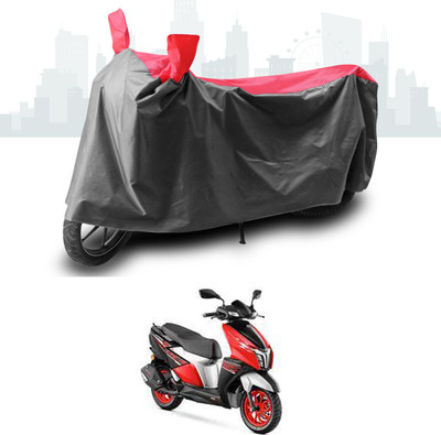 SEBONGO Two Wheeler Cover for TVS(Ntorq 125, Grey, Red)