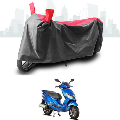 SEBONGO Two Wheeler Cover for Bajaj(Blade 125, Grey, Red)