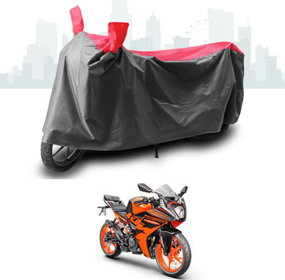 ANTHUB Two Wheeler Cover for KTM(RC 200, Grey, Red)