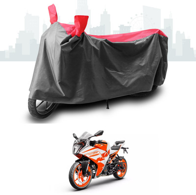 ANTHUB Two Wheeler Cover for KTM(RC 125, Grey, Red)
