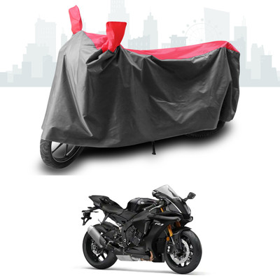 ANTHUB Two Wheeler Cover for Yamaha(YZF, Grey, Red)