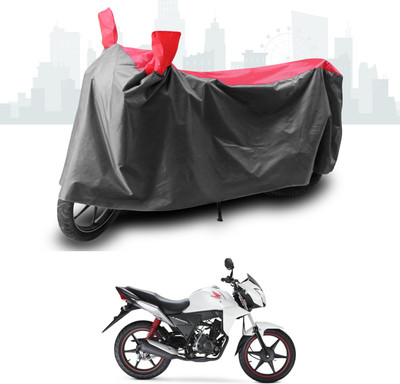 GOSHIV-car and bike accessories Two Wheeler Cover for Honda(CB Twister, Grey, Red)