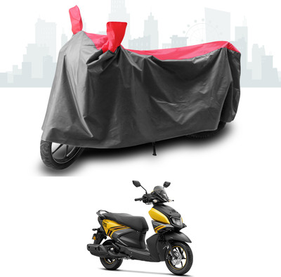SEBONGO Two Wheeler Cover for Yamaha(RayZR 125 Fi, Grey, Red)