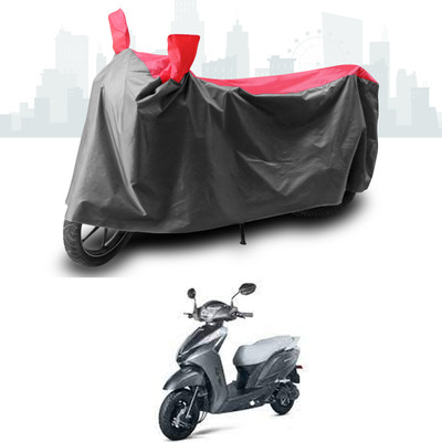 ANTHUB Two Wheeler Cover for Ampere(Magnus, Grey, Red)