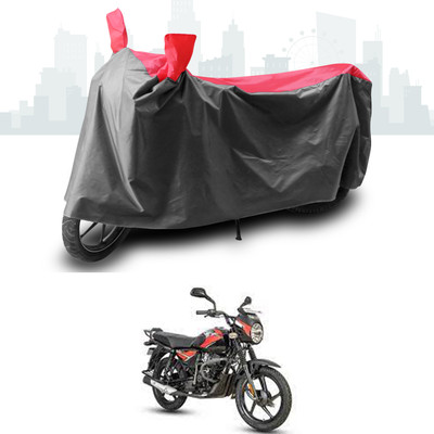 ANTHUB Two Wheeler Cover for Bajaj(Grey, Red)