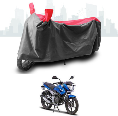 SEBONGO Two Wheeler Cover for Bajaj(XCD 125cc, Grey, Red)