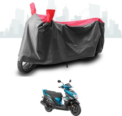 ANTHUB Two Wheeler Cover for Yamaha(Ray ZR, Grey, Red)