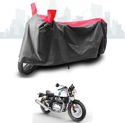 ANTHUB Two Wheeler Cover for Royal Enfield(Continental GT 650, Grey, Red)