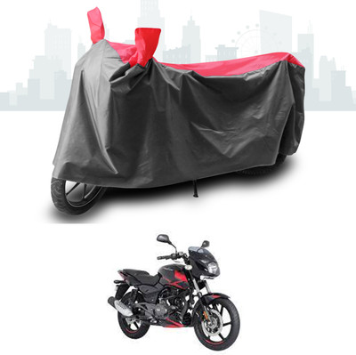 SEBONGO Two Wheeler Cover for Bajaj(Pulsar 150, Grey, Red)
