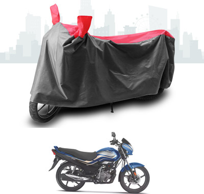 SEBONGO Two Wheeler Cover for Hero(Super Splendor, Grey, Red)
