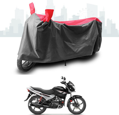 SEBONGO Two Wheeler Cover for Hero(Glamour, Grey, Red)