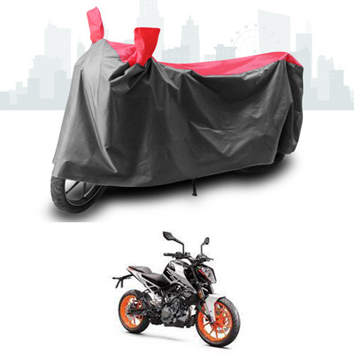 SEBONGO Two Wheeler Cover for KTM(200 Duke, Grey, Red)