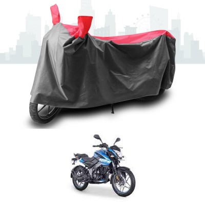 GOSHIV-car and bike accessories Two Wheeler Cover for Bajaj(Pulsar 125, Grey, Red)