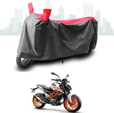 SEBONGO Two Wheeler Cover for KTM(390 Duke, Grey, Red)