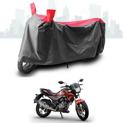 ANTHUB Two Wheeler Cover for Hero(Xtreme 200R, Grey, Red)