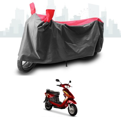 SEBONGO Two Wheeler Cover for Indus(Yo Spark, Grey, Red)