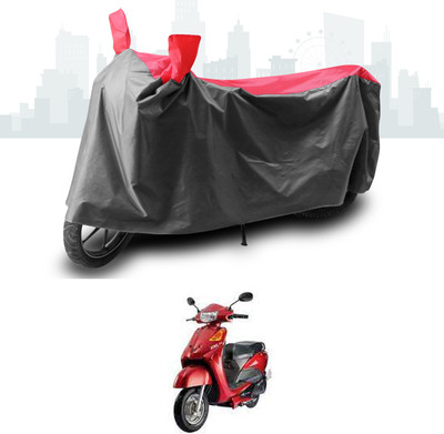SEBONGO Two Wheeler Cover for Indus(Yo EXL, Grey, Red)