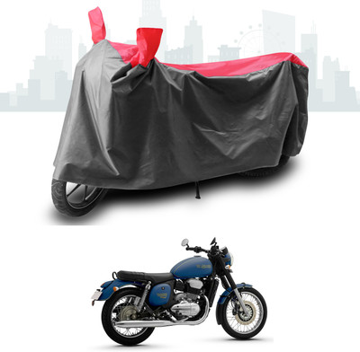 ANTHUB Two Wheeler Cover for JAWA(Forty Two, Grey, Red)