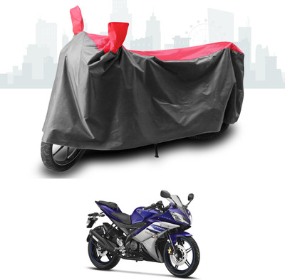SEBONGO Two Wheeler Cover for Yamaha(YZF R15 Ver 2.0, Grey, Red)
