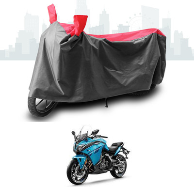 ANTHUB Two Wheeler Cover for CFMoto(650GT, Grey, Red)
