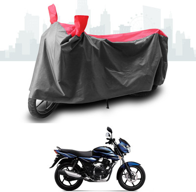 ANTHUB Two Wheeler Cover for Bajaj(Discover 135, Grey, Red)