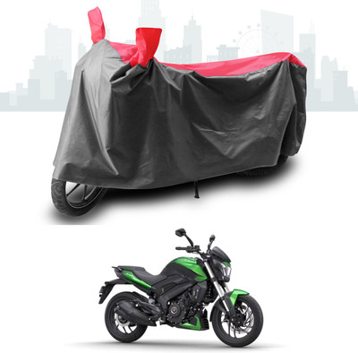 ANTHUB Two Wheeler Cover for Bajaj(Dominar, Grey, Red)