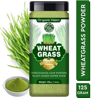 Organic Vision Wheat Grass Powder - Vegan| Immunity Booster & Detox(125 g)