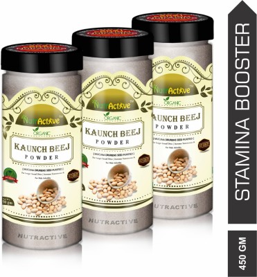 Rawmest NutrActive Pure Organic White Kaunch Beej Powder |Stamina Booster Powder -450gm(Pack of 3)