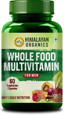 Himalayan Organics Whole Food Multivitamin for Men with Natural Vitamins, Minerals(60 No)