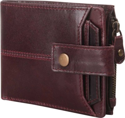 Tree Wood Men Casual, Formal, Travel, Trendy, Evening/Party Maroon Genuine Leather Wallet(11 Card Slots)