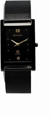 Royalex square black dial shapper chain Royalex Shapper Chain Square Dial Analogue Wrist For -Men Analog Watch  - For Men