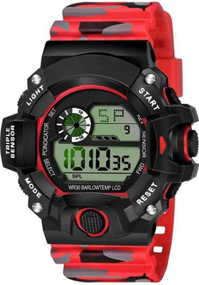 abunana Digital Sports Multi-Functional Army Color Strap Watch for Boys & Kids DIGITAL WATCH KIDS SPORT Digital Watch  - For Boys