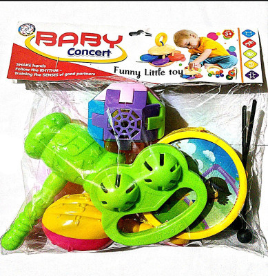 RIGHT SEARCH GHUN-GHUNA TOY SET FOR KIDS-08 Rattle(Multicolor)
