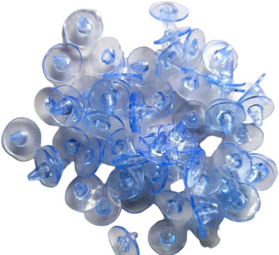 Zilzon 100 Pieces of Clear Silicone Back Stoppers Findings Stud Earring Plugs