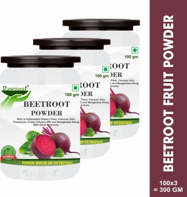 Rawmest Plant Based Beet Root Powder, Concentrated Beet Root Crystals, Immune Support(Pack of 3)