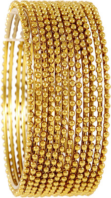 NMII Metal Gold-plated Bangle Set(Pack of 12)