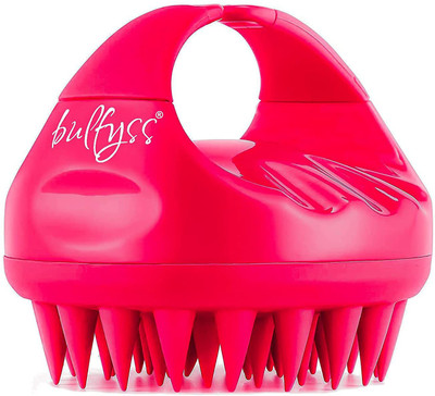 Bulfyss Hair Scalp Massager Scrub Shampoo Brush Ultra Long Soft Silicone Bristles
